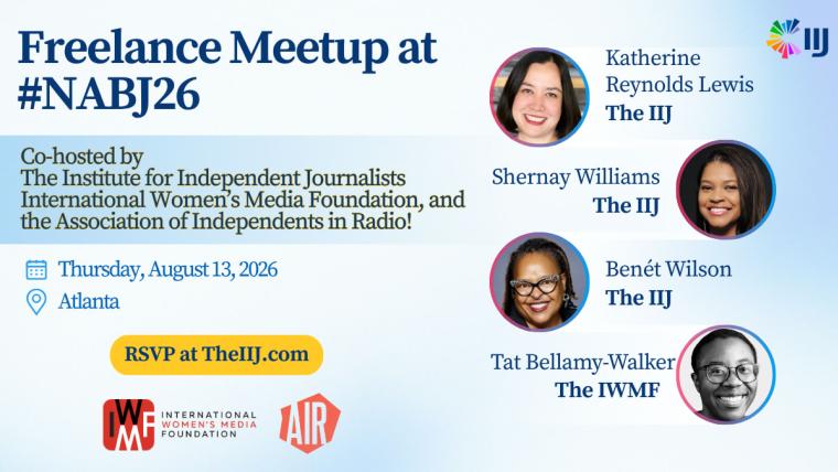 Freelance meetup at NABJ's 2026 convention