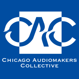 Logo for Chicago Audiomakers Collective (CAC) on a blue background